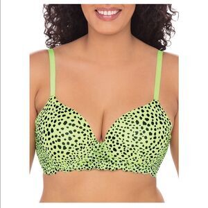 Women’s Animal Print Underwire T-shirt Bra